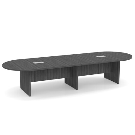 Officesource OS Conference Tables Racetrack Conference Table with Slab Base PL138CG